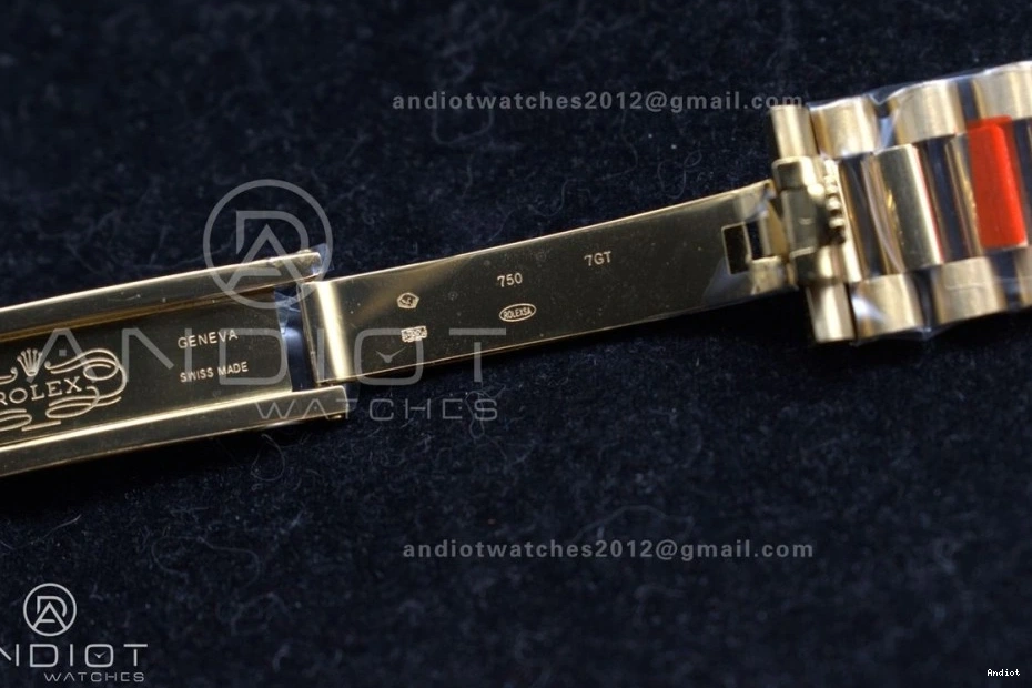 Dial Weight on Gold RG DayDate GSF A2836 40 President Roman Gain Bracelet 0128